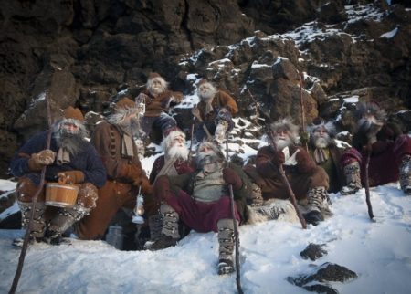 Med dressed up as the 13 yule lads